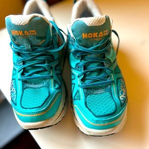 Hoka One One running shoes.  Size 8